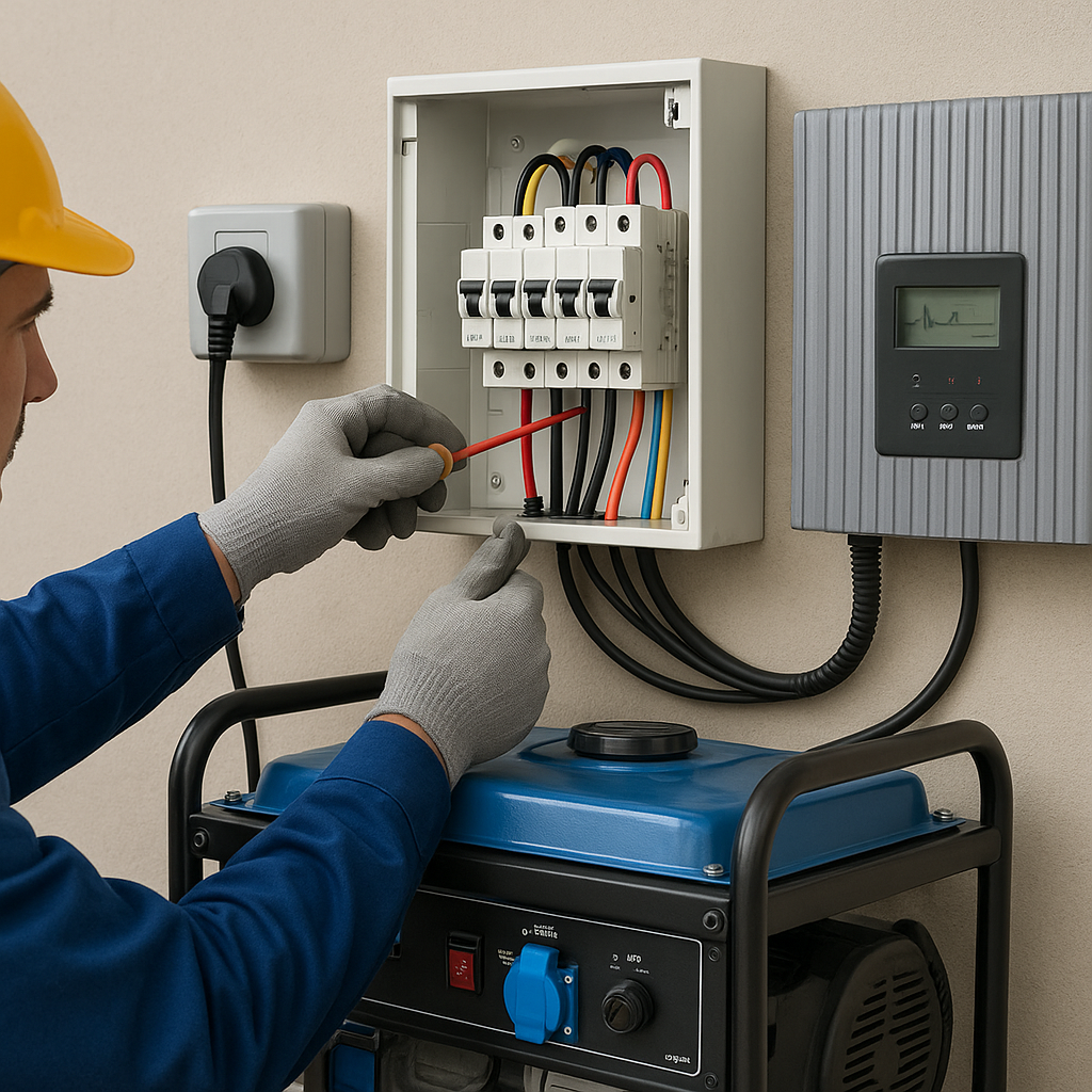 Технічний алгоритм: підключення генератора, інвертора та встановлення ДБЖ у Сумах