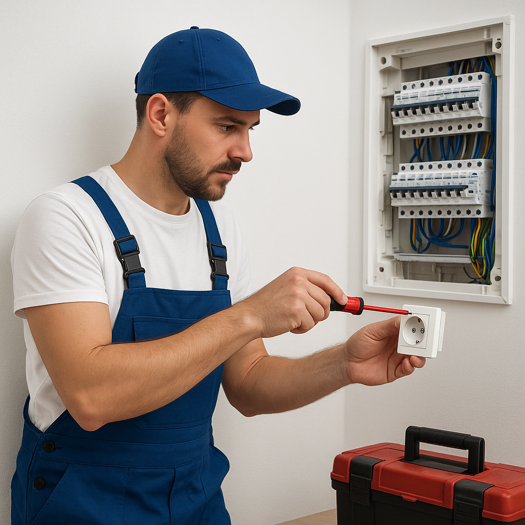 <strong>Електрик Суми ціни</strong>: орієнтири на заміну розетки, автомата, проводки й щитка