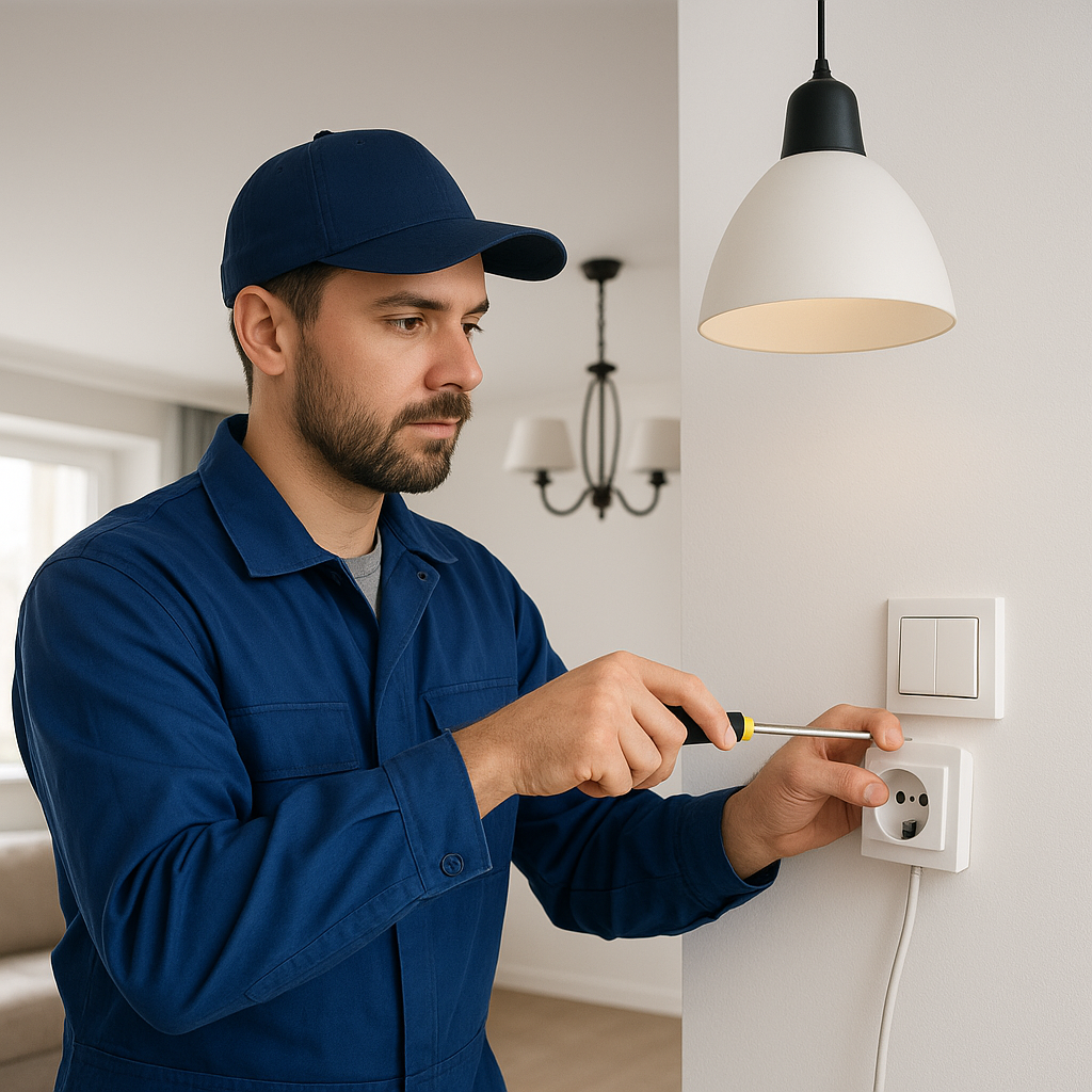 Електрик Суми для квартири: монтаж розеток, вимикачів, світильників і люстр