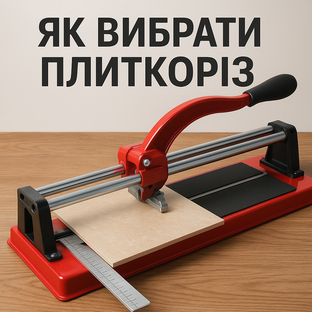 Плиткоріз у дії з керамічною плиткою